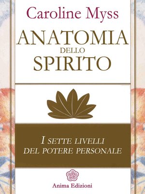 cover image of Anatomia dello spirito